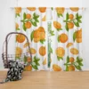 Orange Fruit And Sliced Curtain