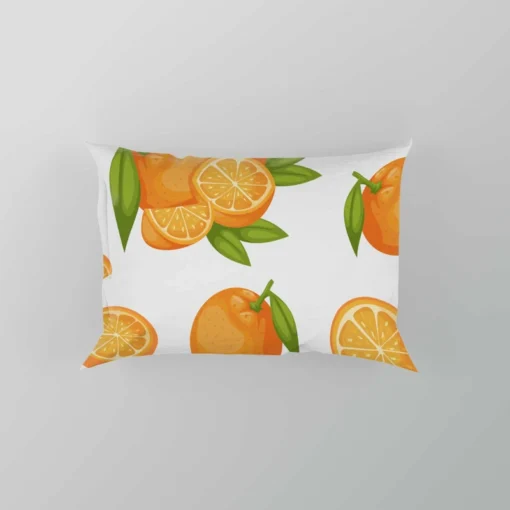 Orange Fruit And Sliced Pillow Case