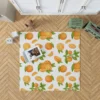 Orange Fruit And Sliced Rug