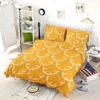 Orange Fruit Circle Cuts Bedding Set