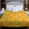 Orange Fruit Circle Cuts Duvet Cover