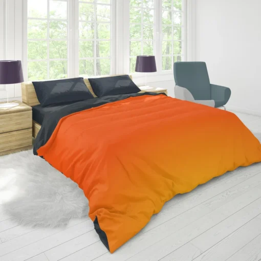 Orange Gradient Color Duvet Cover 1