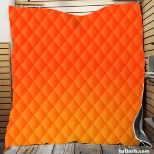 Orange Gradient Color Quilt Blanket