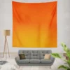 Orange Gradient Color Wall Tapestry