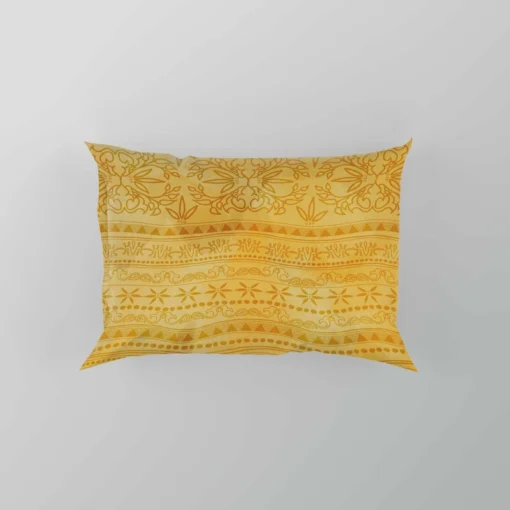 Orange Native American Ethnic Design Pillow Case