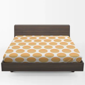 Orange Polka Dots Pattern Fitted Sheet 1