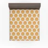 Orange Polka Dots Pattern Fitted Sheet