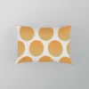 Orange Polka Dots Pattern Pillow Case