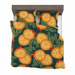 Orange Slice Cranberry Design Bedding Set 2