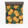 Orange Slice Cranberry Design Fitted Sheet