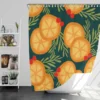 Orange Slice Cranberry Design Shower Curtain