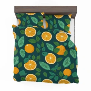 Orange Sliced Fruit Design Bedding Set 2