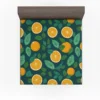 Orange Sliced Fruit Design Fitted Sheet