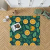 Orange Sliced Fruit Design Rug