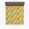 Orange Sliced Orange Plum Fitted Sheet