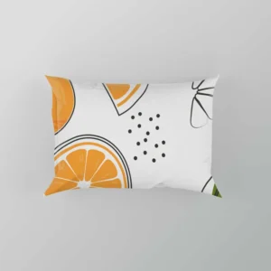 Orange Sliced Pattern Pillow Case