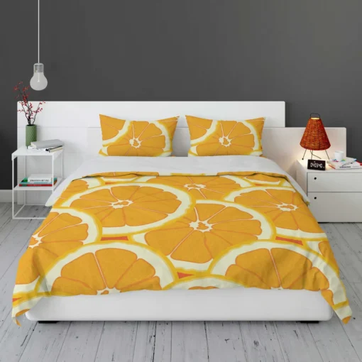 Orange Slices Pattern Bedding Set 1