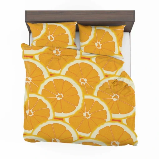 Orange Slices Pattern Bedding Set 2