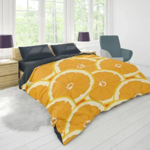 Orange Slices Pattern Duvet Cover 1