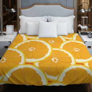 Orange Slices Pattern Duvet Cover