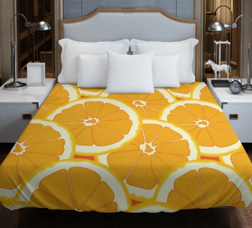 Orange Slices Pattern Duvet Cover