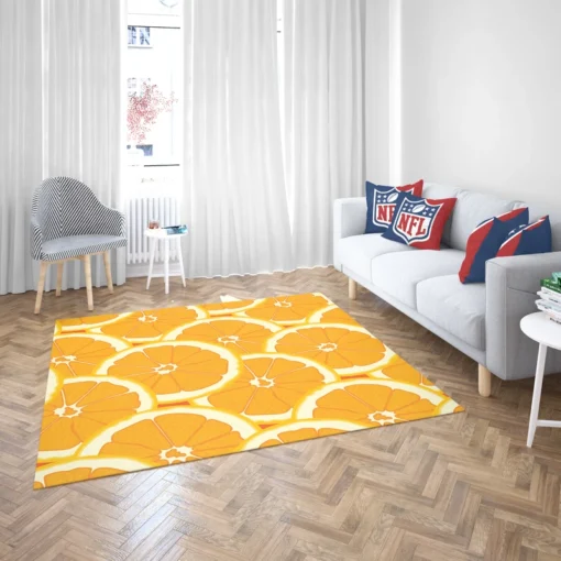 Orange Slices Pattern Rug 2