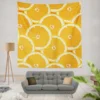 Orange Slices Pattern Wall Tapestry