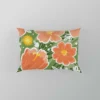 Orange Tulips Floral Pattern Pillow Case