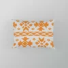 Orange White Songket Ethnic Pillow Case