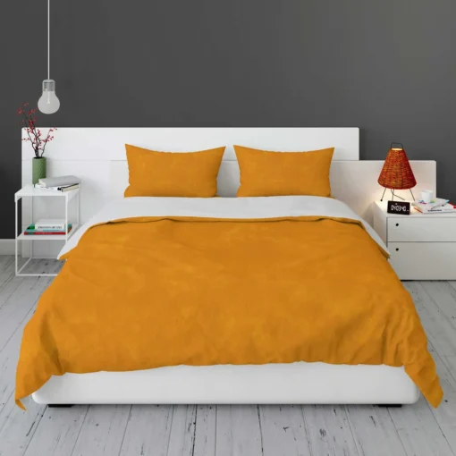 Orange Yellow Grainy Bedding Set 1