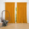 Orange Yellow Grainy Curtain