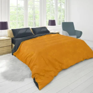 Orange Yellow Grainy Duvet Cover 1