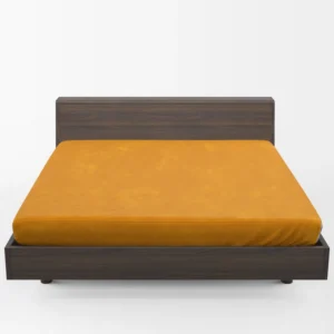 Orange Yellow Grainy Fitted Sheet 1