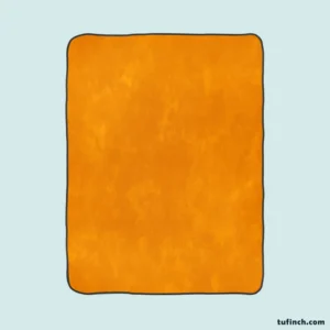 Orange Yellow Grainy Fleece Blanket 1