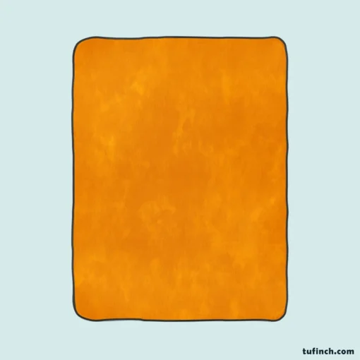 Orange Yellow Grainy Fleece Blanket 1