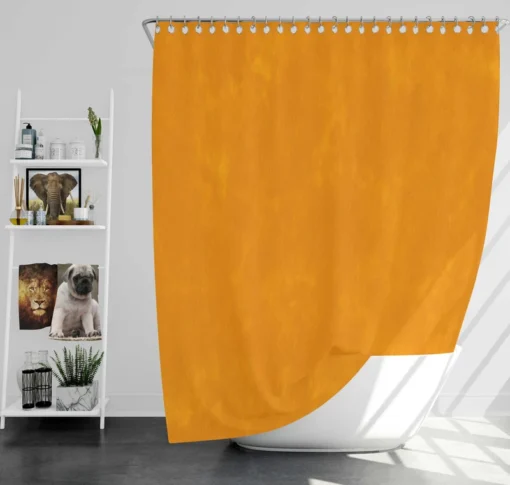 Orange Yellow Grainy Shower Curtain