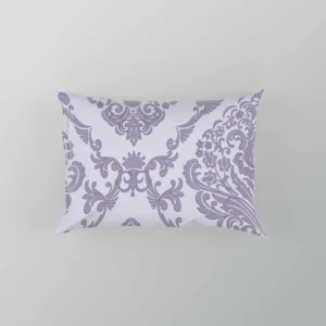 Orchid Purple Vintage Damask Pillow Case