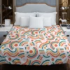 Organic Flat Design Abstract Element Pattern Duvet Cover