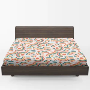 Organic Flat Design Abstract Element Pattern Fitted Sheet 1