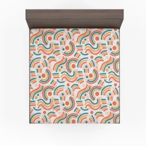 Organic Flat Design Abstract Element Pattern Fitted Sheet