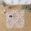 Organic Flat Design Abstract Element Pattern Rug