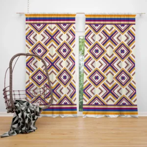 Oriental Ethnic Geometrics Curtain