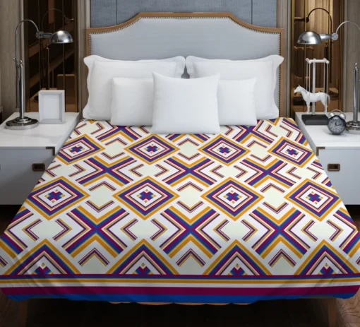 Oriental Ethnic Geometrics Duvet Cover