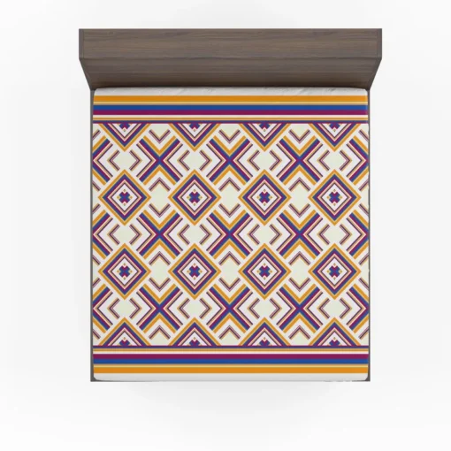 Oriental Ethnic Geometrics Fitted Sheet