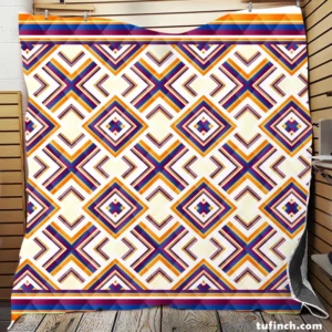 Oriental Ethnic Geometrics Quilt Blanket