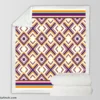 Oriental Ethnic Geometrics Sherpa Fleece Blanket