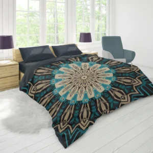 Oriental Mandala Ornament Pattern Duvet Cover 1