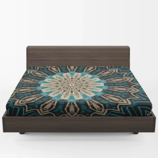 Oriental Mandala Ornament Pattern Fitted Sheet 1