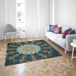 Oriental Mandala Ornament Pattern Rug 2