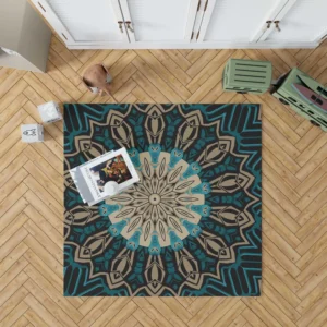 Oriental Mandala Ornament Pattern Rug